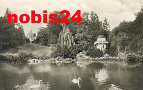 Kassel Wilhelmshöhe Schlossteich *1950