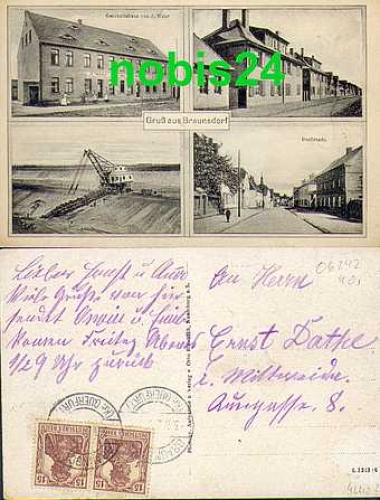 06242 Braunsdorf Tagebau o ca. 1920 
