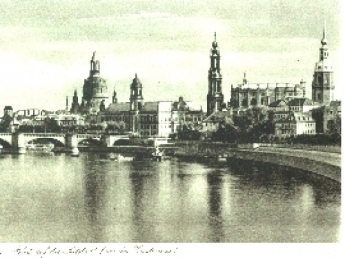 Dresden View of the old town before the Frauenkirche was destroyed, no ppc