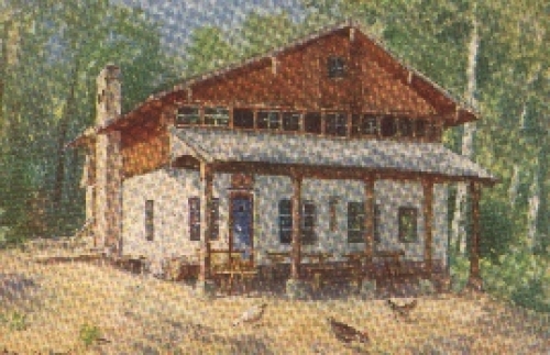 39606 Falkenberg Charlottenburger Hütte artist card Gumlich-Kempf used. 1926