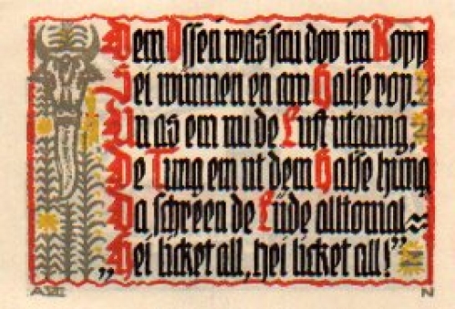 Goat emergency money goat's head worth 50 pfennigs 1921