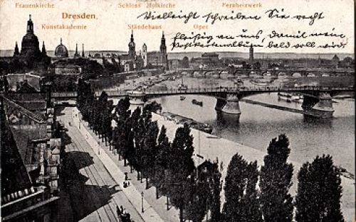 Dresden Terrassenufer o 10.7.1907