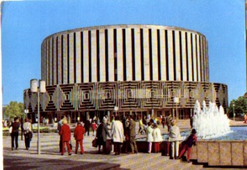 Prague street in Dresden Film theater circular cinema *approx. 1970