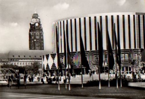 Dresden Prager Strasse  Filmtheater Rundkino o 1975