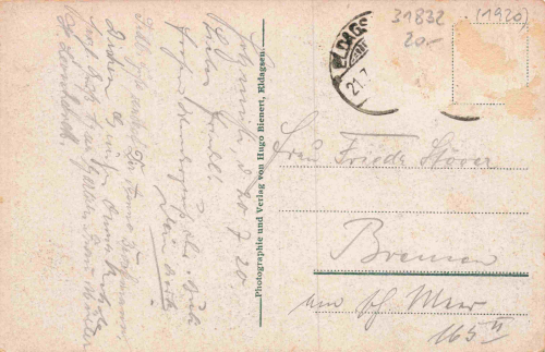 31832 Eldagsen Holzmuehle o 1920