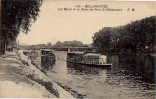 Billancourt, Seine ships * approx. 1920
