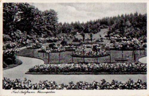 Bad Salzbrunn Rosengarten Silesia o 26.7.1940