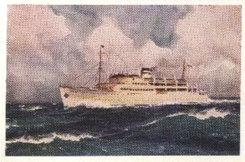 Ocean-going ship "Transilvania" artist card *around 1940