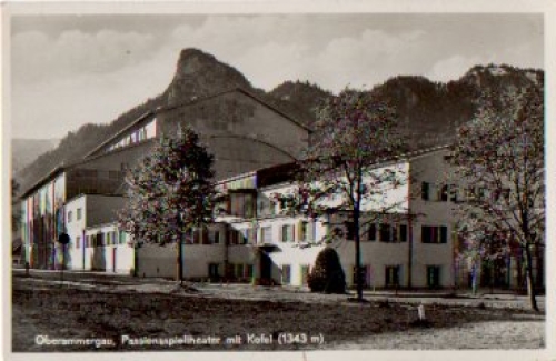 Oberammergau, Passionsspieltheater mit Kofel, * ca. 1950