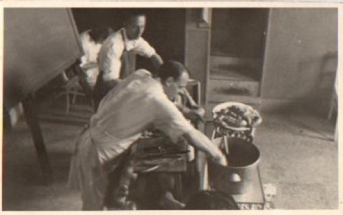 Autopsy, real photo of a corpse * approx. 1950