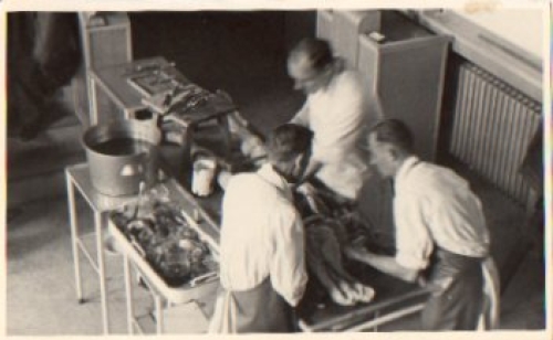 Medicine autopsy real photo *approx. 1950