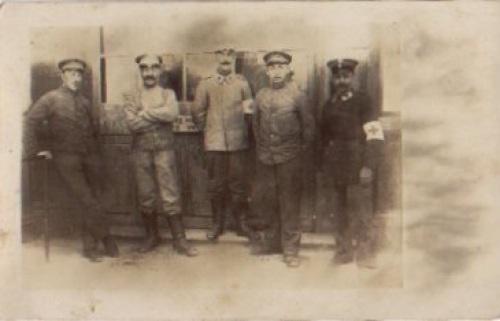 1st WW, German paramedics, Red Cross, real photo * approx. 1915