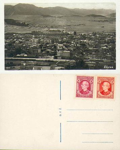 Zilina mit Bahnhof *ca.1930