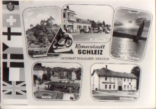 07907 Schleiz Rennstadt Motorrad Omnibus o 22.6.1968