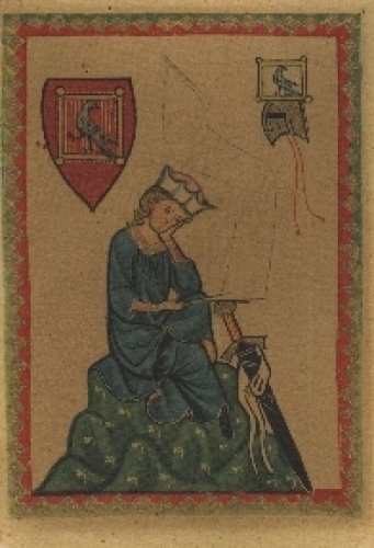Walther von der Vogelweide Minnesänger Künstlerkarte * ca. 1925