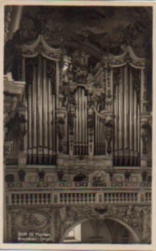 Bruckner organ, St. Florian Monastery, real photo * approx. 1920
