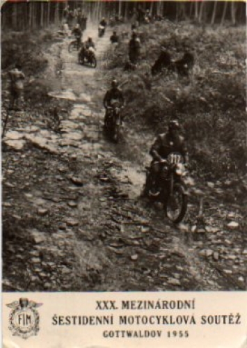 Motorcycle, cross-country race, o 11.12.1955
