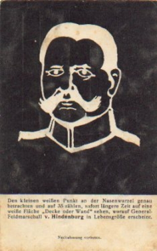 President Paul von Hindenburg artist card * approx. 1918