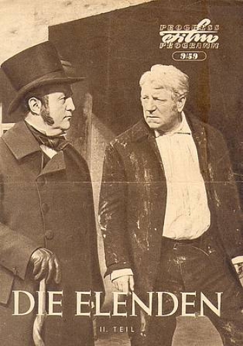 die Elenden II Teil Progress Programm 9/59 mit Jean Gabin und Bourvil