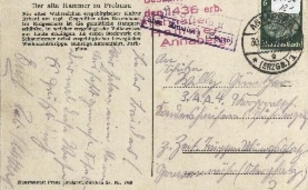 09456 Annaberg country postmark o 03.30.1936 on postcard