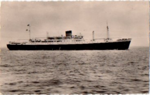 Charles-Tellier, mail boat, South Atlantic, o 18.10.1957