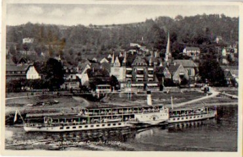 Elbe steamer "Leipzig" in Wehlen on July 23, 1934