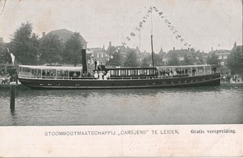 Barge Corsjens advertising card * ca. 1920