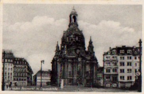 Dresden Neumarkt with Frauenkirche Lithfassäule o 2.4.1933