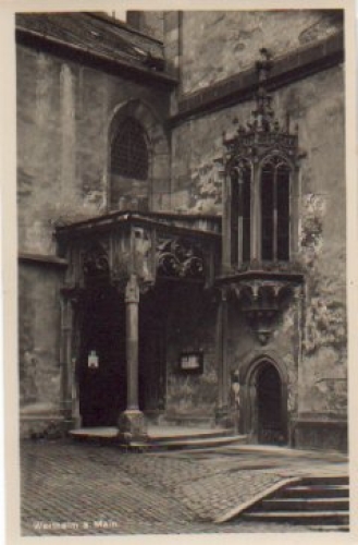 97877 Wertheim Protestantische Kirche Grabdenkmal *ca. 1930