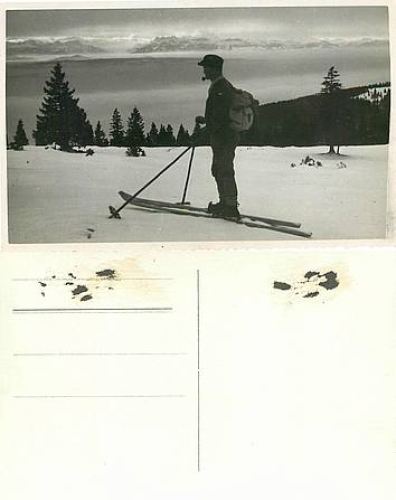 Skifahrer Echtfoto-AK *ca. 1940