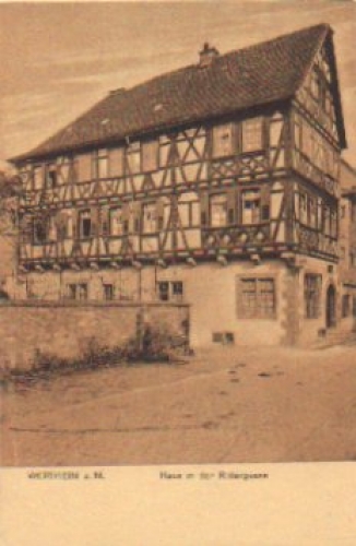 97877 Wertheim Haus in der Rittergasse  *ca. 1920