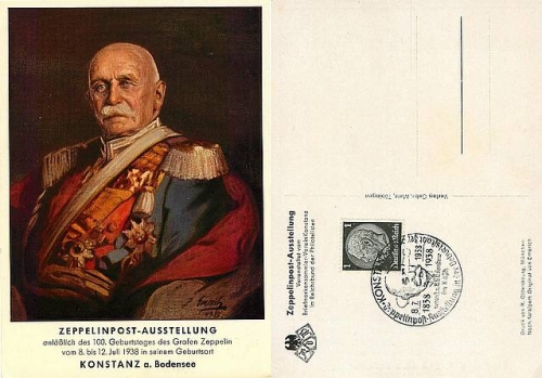 Constance Zeppelin Mail Exhibition 1938
