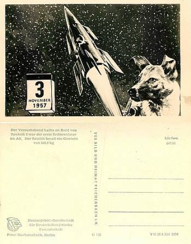 Sputnik 2 with dog Laika 3.11.1957