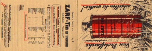 08412 Werdau-Leubnitz folding card Zarf-Werk advertising AK 1940