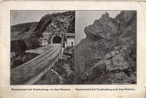 09669 Frankenberg Harras tunnel collapse *approx. 1930