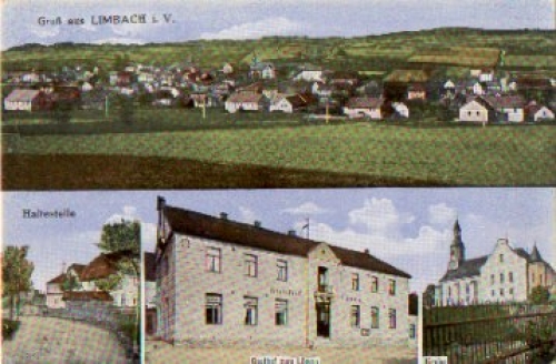 08491 Limbach Gasthof zum Lowen * ca. 1930