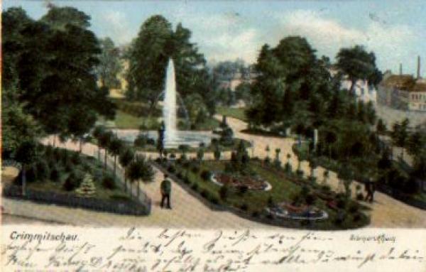 08451 Crimmitschau Bismarckhain o ca. 1900