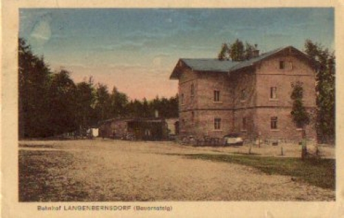 08412 Langenbernsdorf Bahnhof Bauernsteig o September 20, 1926 ​​​​​​​Bahnpost Werdau - Mehltheuff  Train No. 2342