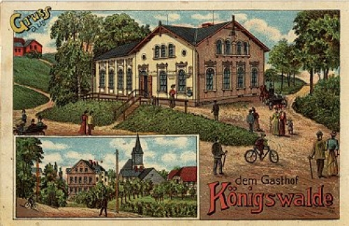 09471  Konigswalde Gasthof Litho gebr. 25.12.1915