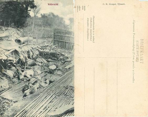Java Tjimahivolbracht (dead natives) Nederlands-Indië Hindia-Belanda *ca. 1910