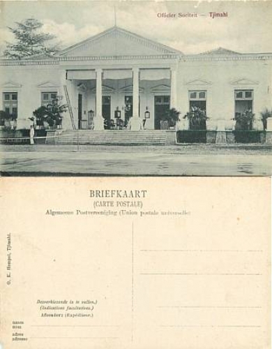 Java Tjimahi Officer Society Dutch East Indies Hindia-Belanda *ca. 1910