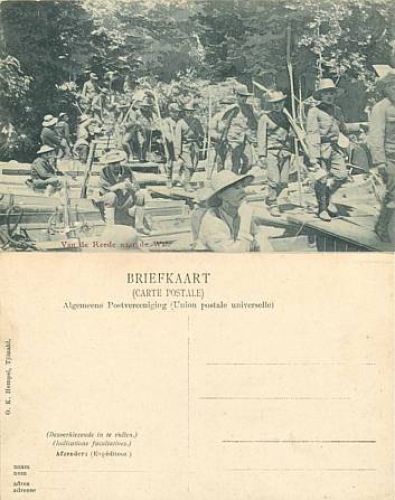 Englisch Inden van de Reede naar da Wal Dutch East Indies Hindia-Belanda *ca. 1910