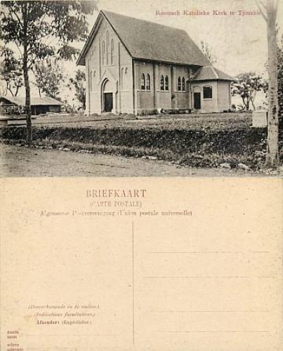 Java Tjimahi Roman Catholic Church Dutch East Indies Hindia-Belanda *ca. 1910