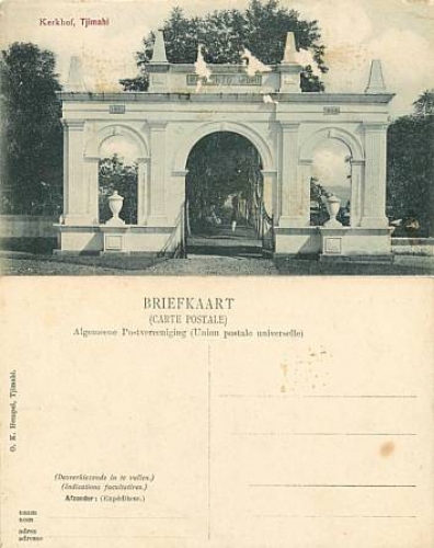 Java Tjimahi Cemetery Dutch East Indies Hindia-Belanda *ca. 1910