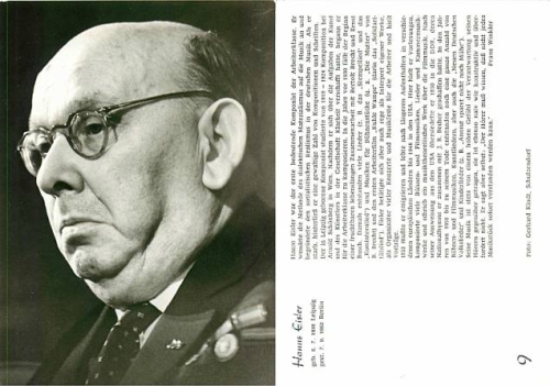 Hans Eisler Komponist *ca. 1970