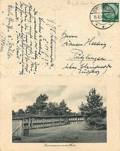 Imkerei  in der Heide o 15.8.1934