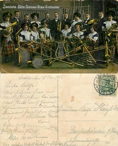 Janietz Elite Ladies Wind Orchestra Leipzig o November 19th, 1912