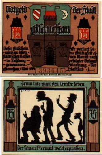 08371 Glauchau city emergency money worth 75 pfennigs No. 3 1921