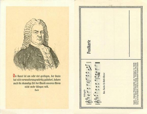 Johann Sebastian Bach *ca. 1920