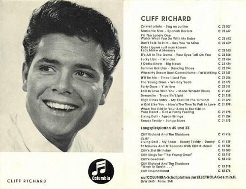 Cliff Richard Columbia